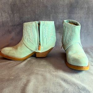 Modern Vice size 7 aqua cowboy boots